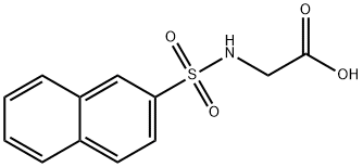 (2-NAPHTHYLSULFONYL)AMINO]ACETIC ACID Structure