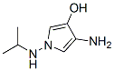 1H-Pyrrol-3-ol,  4-amino-1-[(1-methylethyl)amino]- 구조식 이미지