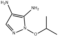 1H-Pyrazole-4,5-diamine,  1-(1-methylethoxy)- Structure