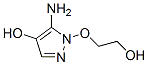 1H-Pyrazol-4-ol,  5-amino-1-(2-hydroxyethoxy)- Structure