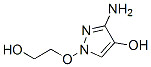 1H-Pyrazol-4-ol,  3-amino-1-(2-hydroxyethoxy)- Structure