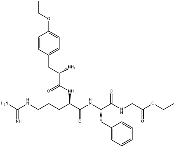 H-Tyr(Et)-D-arg-phe-gly-oet Structure