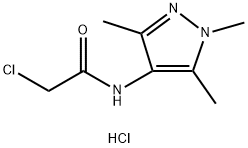 2-CHLORO-N-(1,3,5-TRIMETHYL-1H-PYRAZOL-4-YL)-아세트아미드 구조식 이미지