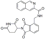 3-Isoquinolinecarboxamide,  N-[[2-(2,6-dioxo-3-piperidinyl)-2,3-dihydro-1,3-dioxo-1H-isoindol-4-yl]methyl]- Structure