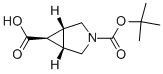 (1R,5S,6R)-3-(tert-butoxycarbonyl)-3-azabicyclo[3.1.0]hexane-6-carboxylic acid 구조식 이미지
