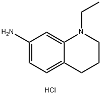 N-ETHYL-1,2,3,4-TETRAHYDRO-7-퀴놀리나민염화물 구조식 이미지