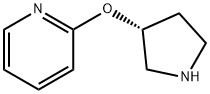 피리딘,2-[(3R)-3-피롤리디닐옥시]- 구조식 이미지