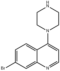 7-BROMO-4-(PIPERAZIN-1-YL)QUINOLINE Structure