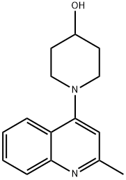 4-(4-하이드록시피페리딘-1-YL)-2-메틸퀴놀린 구조식 이미지