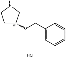 (R)-3-Benzyloxy-Pyrrolidine Hydrochloride 구조식 이미지