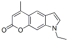 4-methyl-N-ethyl pyrrolo(3,2-g)coumarin Structure