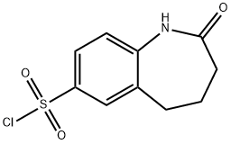 2-oxo-2,3,4,5-tetrahydro-1H-1-benzazepine-7-sulfonyl chloride Structure