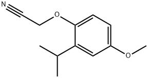 2-(2-isopropyl-4-Methoxyphenoxy)acetonitrile Structure