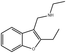 3-벤조푸란메틸아민,N,2-디에틸- 구조식 이미지