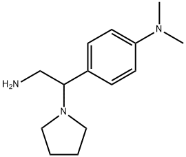 [4-(2-아미노-1-피롤리딘-1-일에틸)페닐]디메틸아민 구조식 이미지