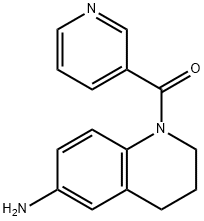 6-Amino-1-(pyridin-3-ylcarbonyl)-1,2,3,4-tetrahydroquinoline Structure