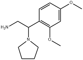 2-(2,4-Dimethoxy-phenyl)-2-pyrrolidin-1-yl-ethylamine Structure