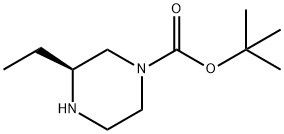 (S)-1-N-Boc-3-ethylpiperazine 구조식 이미지