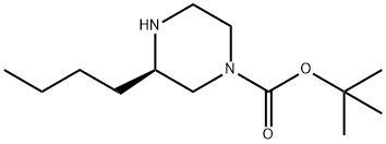 (R)-1-BOC-3-부틸피페라진 구조식 이미지