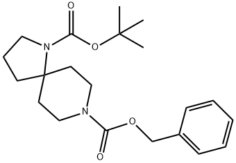 1,8-Diazaspiro[4.5]decane-1,8-dicarboxylic acid, 1-(1,1-diMethylethyl) 8-(phenylMethyl) ester Structure