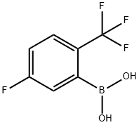 5-Fluoro-2-trifluoromethyl-phenylboronic acid 구조식 이미지