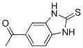 Ethanone, 1-(2,3-dihydro-2-thioxo-1H-benzimidazol-5-yl)- (9CI) 구조식 이미지