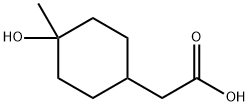 2-(4-hydroxy-4-methylcyclohexyl)acetic acid Structure