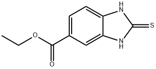 1H-BENZIMIDAZOLE-5-CARBOXYLIC ACID, 2,3-DIHYDRO-2-THIOXO-, ETHYL ESTER Structure
