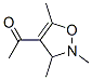 Ethanone, 1-(2,3-dihydro-2,3,5-trimethyl-4-isoxazolyl)- (9CI) Structure