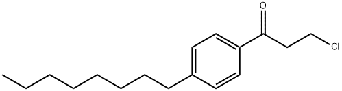3-클로로-1-(4-옥틸페닐)-프레오파논 구조식 이미지