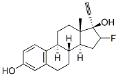 17-에티닐-16-플루오로에스트라디올 구조식 이미지