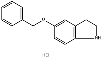 5-BENZYLOXY-INDOLINE HCL Structure