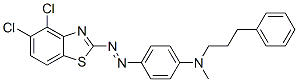 N-[4-[(dichloro-2-benzothiazolyl)azo]phenyl]-N-methyl-Benzenepropanamine Structure