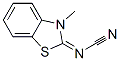 Cyanamide, (3-methyl-2(3H)-benzothiazolylidene)- (9CI) Structure