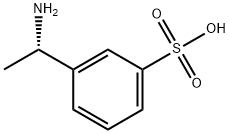 벤젠술폰산,3-[(1S)-1-아미노에틸]- 구조식 이미지