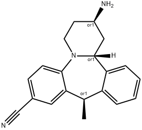 (2R,10R,14bR)-2-aMino-10-Methyl-1,2,3,4,10,14b-hexahydrodibenzo[c,f]pyrido[1,2-a]azepine-8-carbonitrile 구조식 이미지