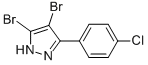 4,5-DIBROMO-3-(4-CHLOROPHENYL)-1H-PYRAZOLE Structure