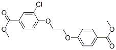 메틸3-클로로-4-[2-[4-(메톡시카르보닐)페녹시]에톡시]벤조에이트 구조식 이미지