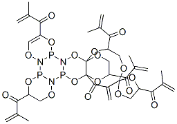 hexa(methacryloylethylenedioxy)cyclotriphosphazene Structure