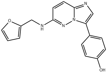 928333-30-6 4-[6-[[(Furan-2-yl)methyl]amino]imidazo[1,2-b]pyridazin-3-yl]phenol