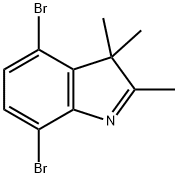 3H-Indole, 4,7-dibromo-2,3,3-trimethyl- Structure