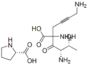 threonyl-(2,6-diamino-4-hexynoate)proline Structure