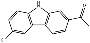1-(6-Chloro-9H-carbazol-2-yl)ethanone (Carprofen Impurity) Structure