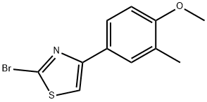 2-BROMO-4-(4-METHOXY-3-METHYLPHENYL)THIAZOLE Structure