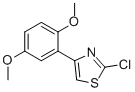 2-CHLORO-4-(2,5-DIMETHOXYPHENYL)THIAZOLE Structure