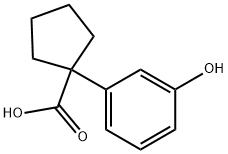 1-(3-HYDROXYPHENYL)-CYCLOPENTANECARBOXYLIC ACID Structure