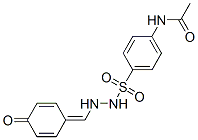 N-[4-[[(4-oxo-1-cyclohexa-2,5-dienylidene)methylamino]sulfamoyl]phenyl ]acetamide Structure