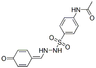 N-[4-[[(4-옥소-1-시클로헥사-2,5-디에닐리덴)메틸아미노]술파모일]페닐]아세트아미드 구조식 이미지