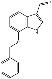 7-Benzyloxyindole-3-carbaldehyde 구조식 이미지