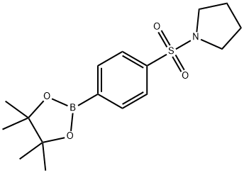 4-(PYRROLIDINE-1-SULFONYL)페닐보론산,피나콜에스테르 구조식 이미지